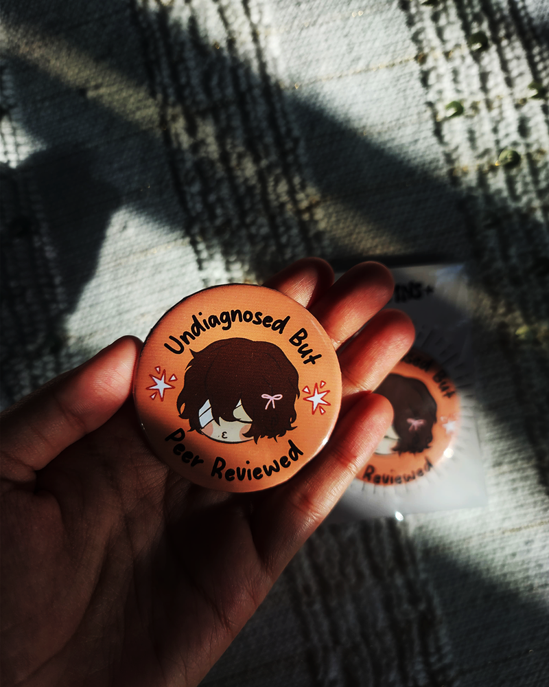 Undiagnosed but Peer Reviewed – Dazai Badge