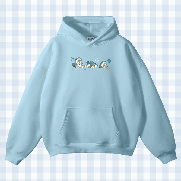 Mofusand Lazy Shark Cat Hoodie