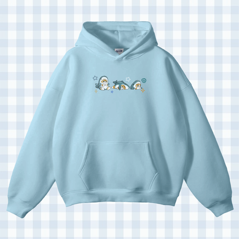 Mofusand Lazy Shark Cat Hoodie