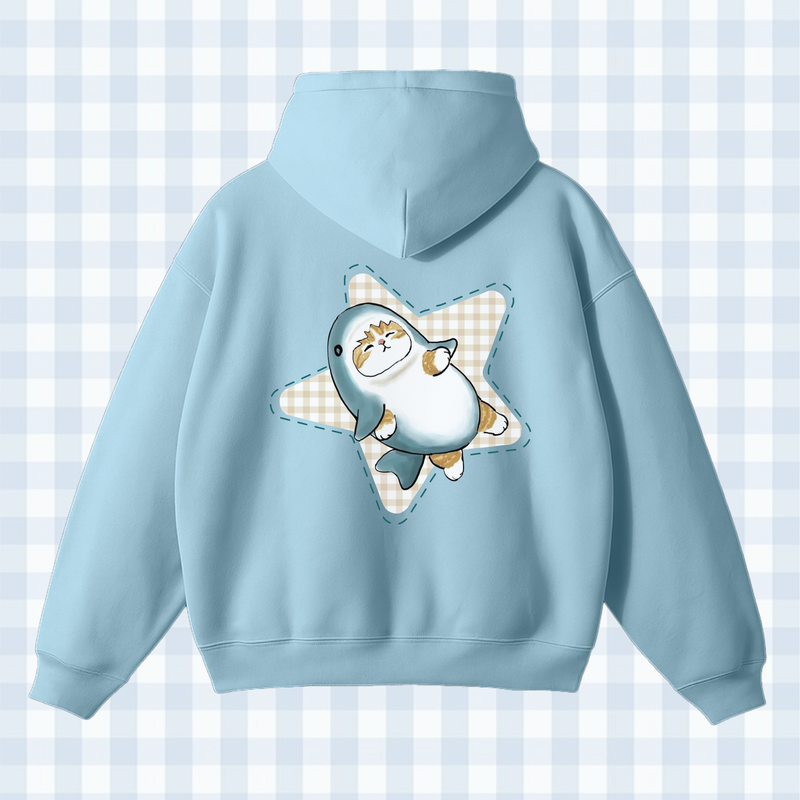 Mofusand Lazy Shark Cat Hoodie