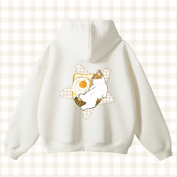 Mofusand Breakfast Bread Cat Hoodie