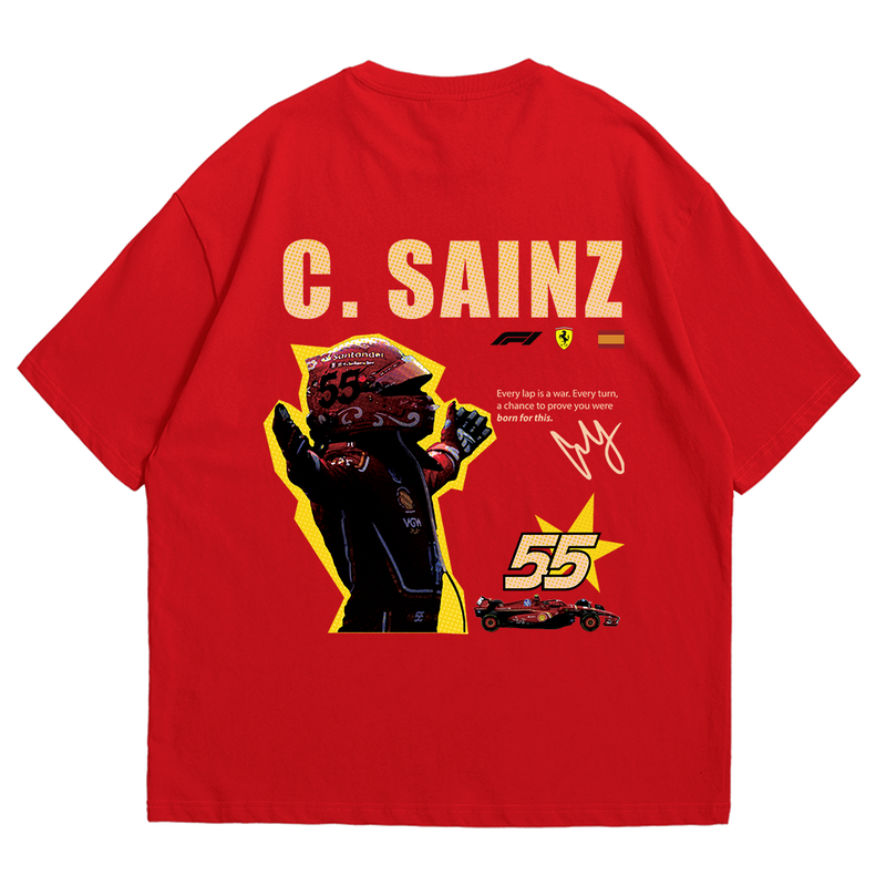 Sainz F1 Drop Shoulder Tee